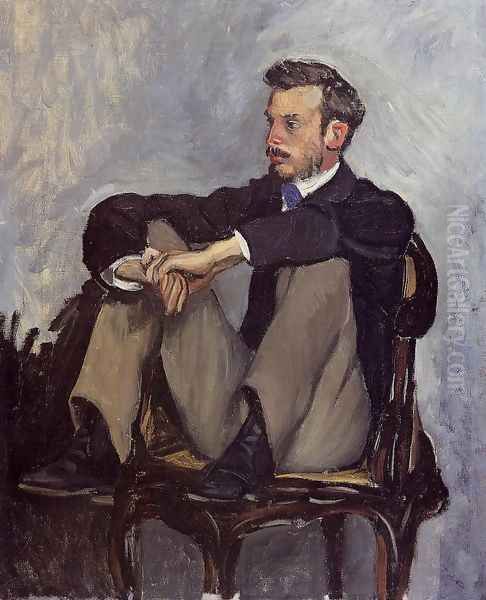 Frederic Bazille Oil Painting by Pierre Auguste Renoir