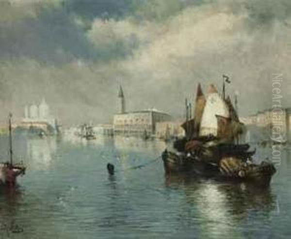 Venice Oil Painting by Eliseu Meifren i Roig