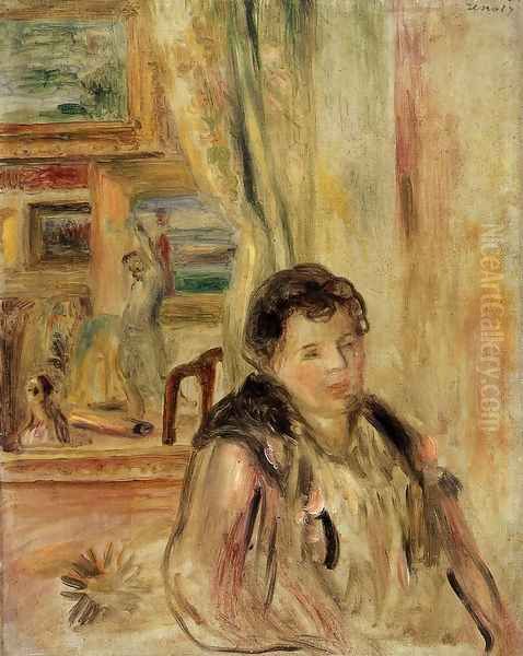 Woman In An Interior2 Oil Painting by Pierre Auguste Renoir