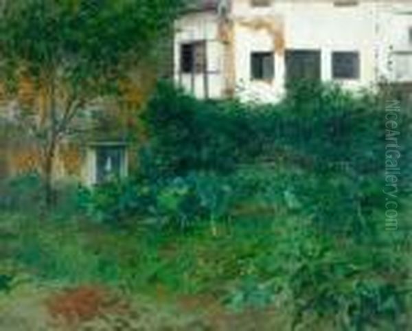 Sinfonia En Verde, Santillana. Oil Painting by Eliseu Meifren i Roig