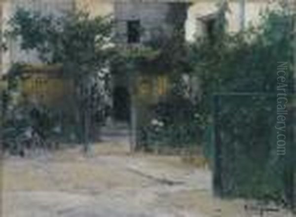 The Artist's Terrace Oil Painting by Eliseu Meifren i Roig