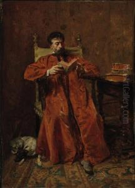 A Venetian Noble Oil Painting by Jean-Louis-Ernest Meissonier