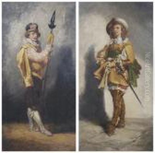 A Pair Of Works Depicting French Officers Oil Painting by Jean-Louis-Ernest Meissonier