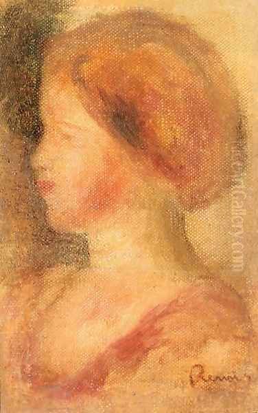 Portrait Of A Young Girl2 Oil Painting by Pierre Auguste Renoir