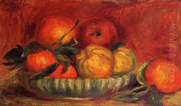 Still Life With Apples And Oranges Oil Painting by Pierre Auguste Renoir