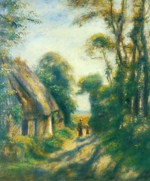 Near Berneval Oil Painting by Pierre Auguste Renoir