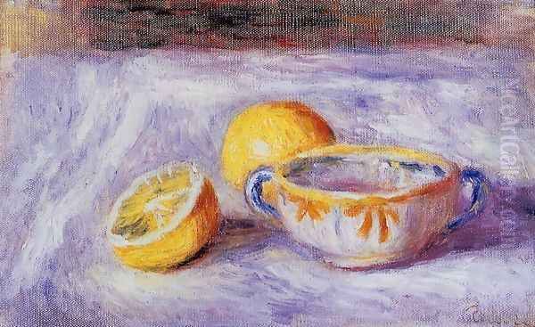 Still Life With Lemons Oil Painting by Pierre Auguste Renoir