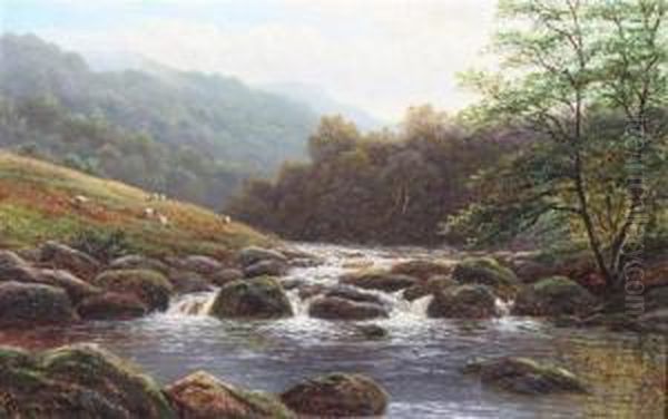 'bolton Abbey' & 'on The Rothay' Oil Painting by William Mellor