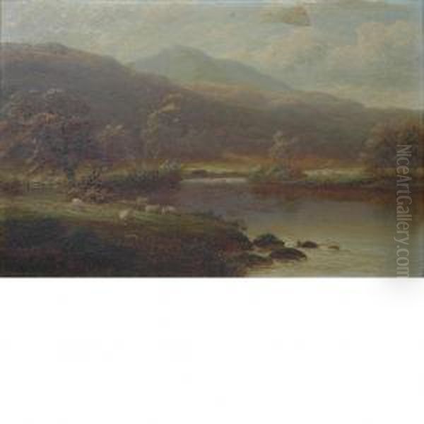 View In Borrowdale (cumberland) Oil Painting by William Mellor