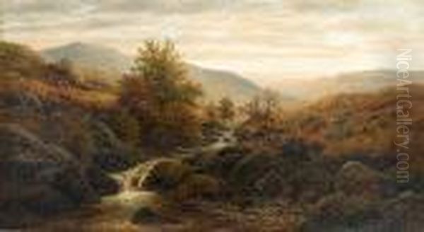 On The Keswick Hills Oil Painting by William Mellor