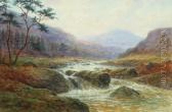 On The Wharfe And On The Llugwy Oil Painting by William Mellor