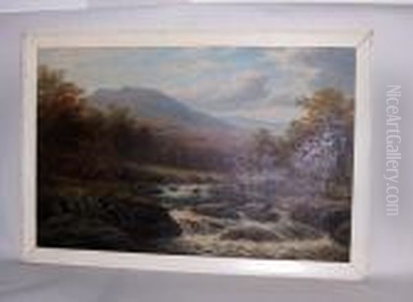 On The Langdale, Westmoreland Oil Painting by William Mellor