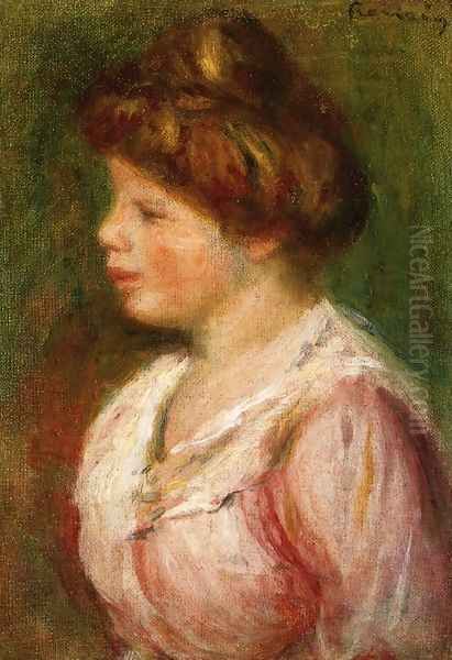 Portrait Of A Young Woman4 Oil Painting by Pierre Auguste Renoir