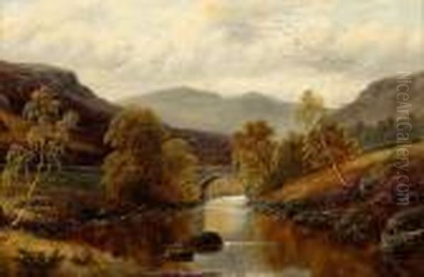 Bettwys-y-coed N. Wales Oil Painting by William Mellor