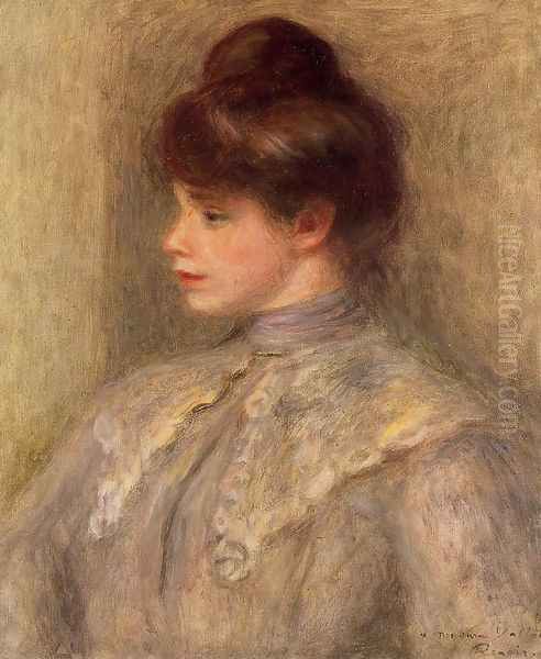 Madame Louis Valtat Nee Suzanne Noel Oil Painting by Pierre Auguste Renoir