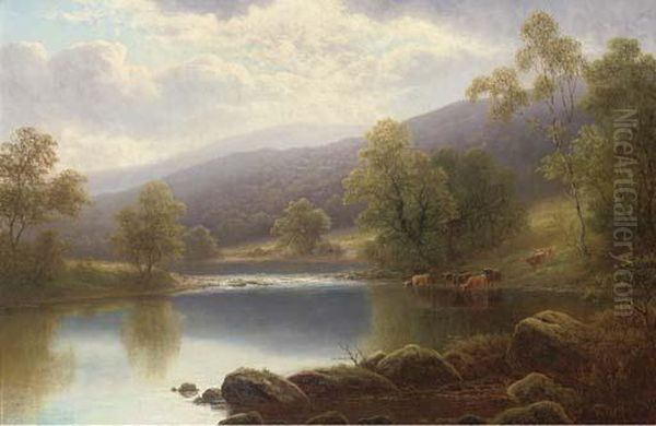 On The Warfe Oil Painting by William Mellor