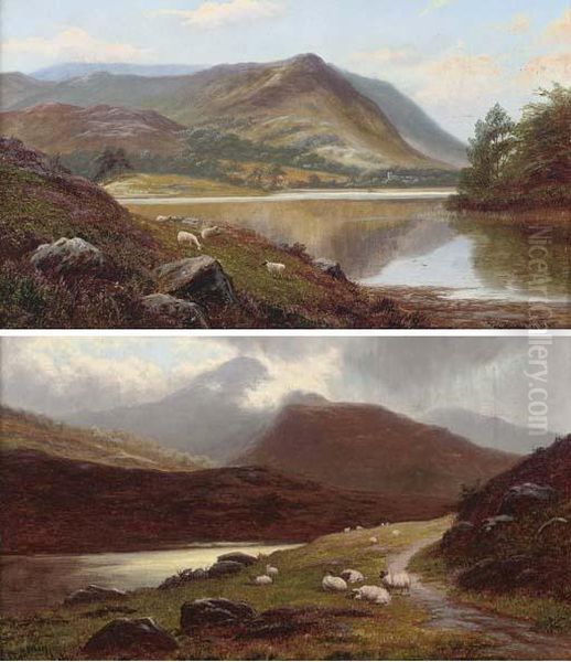 On The Hills Near Ambleside Oil Painting by William Mellor