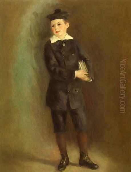 The Little School Boy Oil Painting by Pierre Auguste Renoir