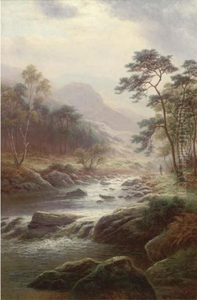 Dovedale, Derbyshire Oil Painting by William Mellor