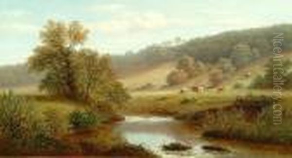 View Near Parbold, Lancashire Oil Painting by William Mellor