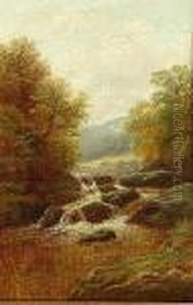 On The Wharfe, Yorkshire Oil Painting by William Mellor