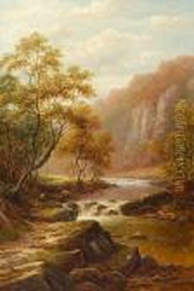 On The Wharfe, Bolton Woods, Yorkshire Oil Painting by William Mellor