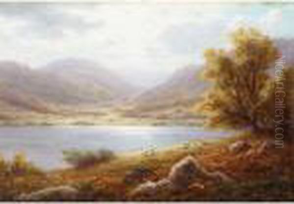 A Bit Of Ullswater; Thornton Ghyll, Ingleton Oil Painting by William Mellor