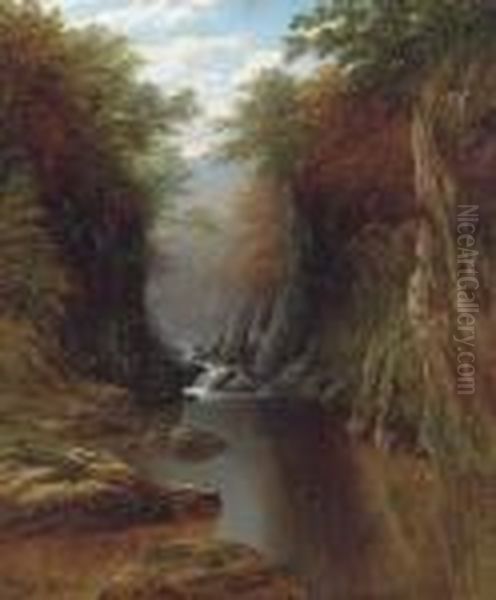 Fairy Glen Oil Painting by William Mellor