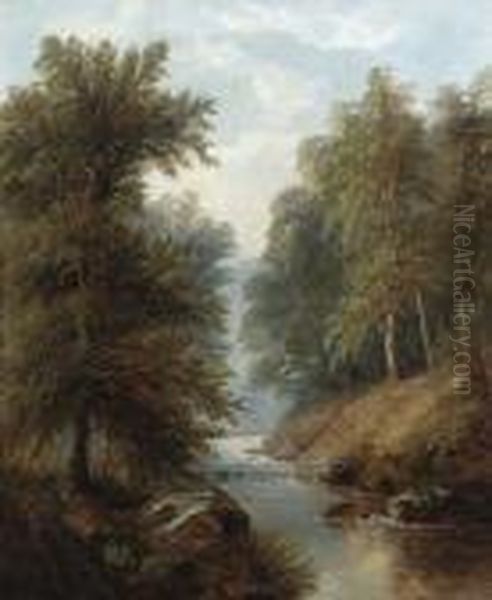 In Bolton Woods Oil Painting by William Mellor