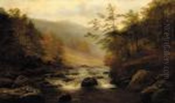 On The Hebden, Yorkshire Oil Painting by William Mellor