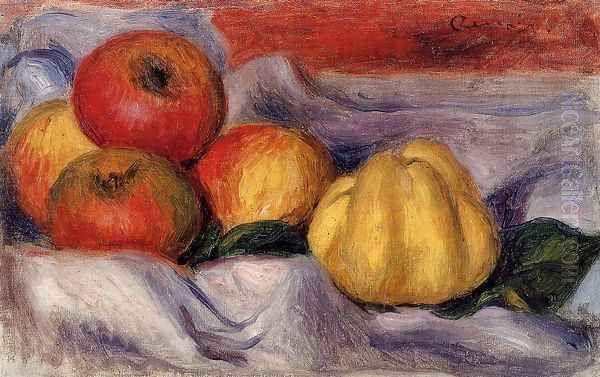 Still Life With Apples Oil Painting by Pierre Auguste Renoir