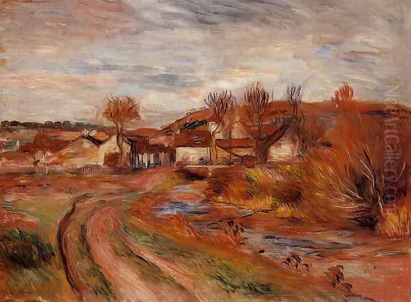 Landscape In Normandy Oil Painting by Pierre Auguste Renoir