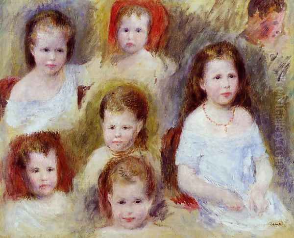 Portraits Of Marie Sophie Chocquet Oil Painting by Pierre Auguste Renoir