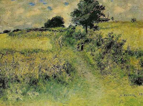 The Field Oil Painting by Pierre Auguste Renoir