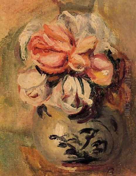 Vase Of Flowers4 Oil Painting by Pierre Auguste Renoir