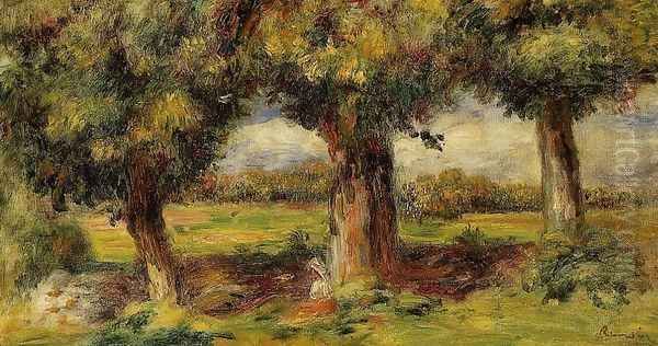 Landscape Near Pont Aven Oil Painting by Pierre Auguste Renoir