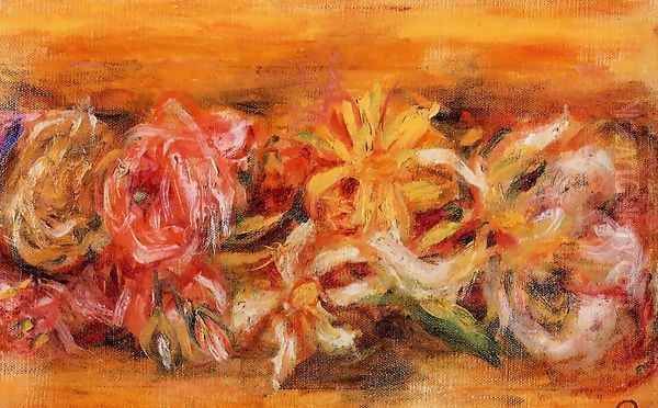 Garland Of Flowers Oil Painting by Pierre Auguste Renoir