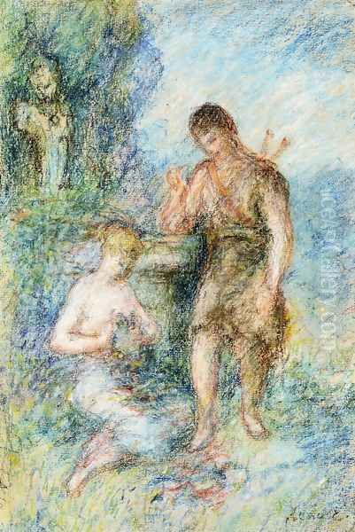 Rural Scene Oil Painting by Pierre Auguste Renoir