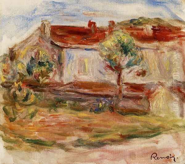 White House Oil Painting by Pierre Auguste Renoir