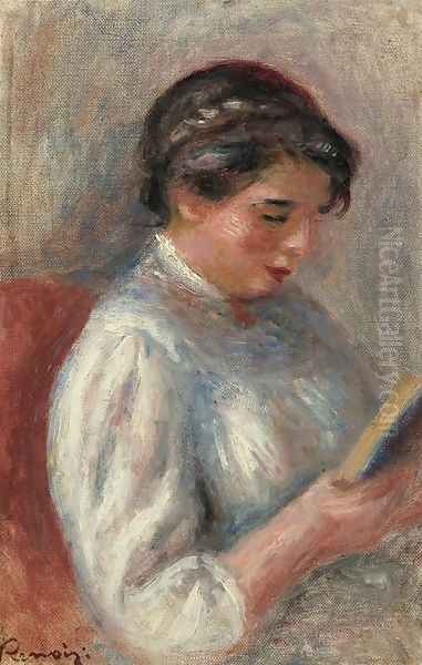 Reader (La Liseuse) Oil Painting by Pierre Auguste Renoir