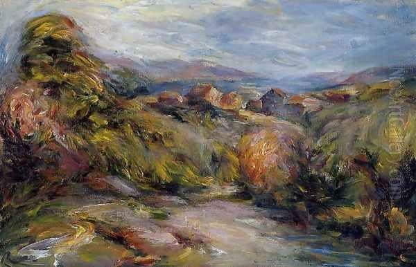 The Hills Of Cagnes Oil Painting by Pierre Auguste Renoir