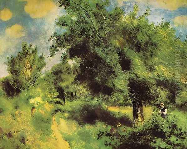 Orchard At Louveciennes The English Pear Tree Oil Painting by Pierre Auguste Renoir