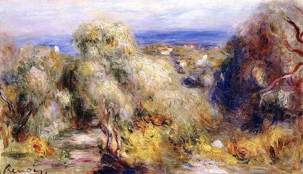 View Of Cannet Oil Painting by Pierre Auguste Renoir