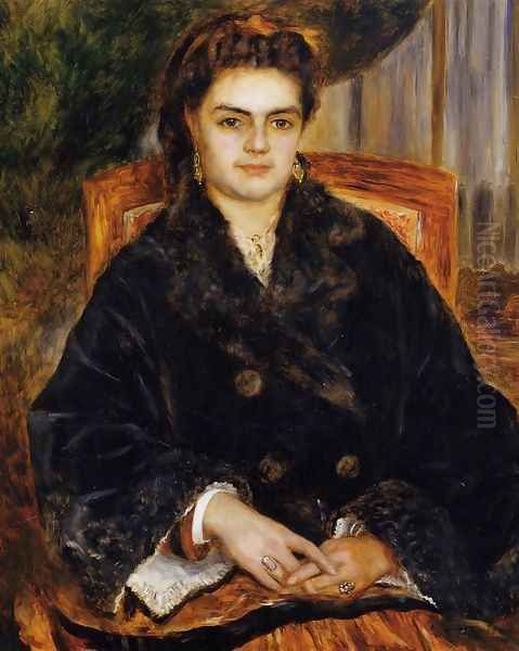 Madame Marie Octavie Bernier Oil Painting by Pierre Auguste Renoir