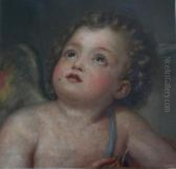 Amor, Den Pfeil Schleifend Oil Painting by Anton Raphael Mengs