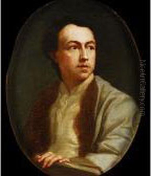 Autorretrato Delpintor Oil Painting by Anton Raphael Mengs