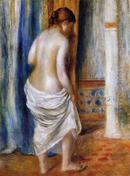 The Bathrobe Oil Painting by Pierre Auguste Renoir