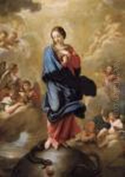 Maria Immaculata Oil Painting by Anton Raphael Mengs