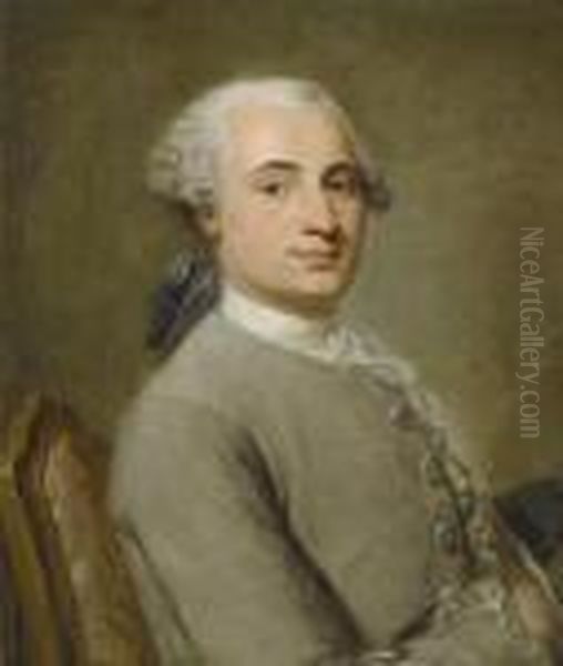 Portrait Of Anobleman. Oil Painting by Anton Raphael Mengs