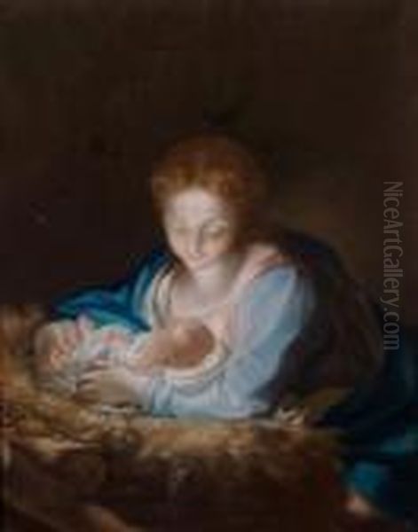 Madonna Mit Kind Oil Painting by Anton Raphael Mengs